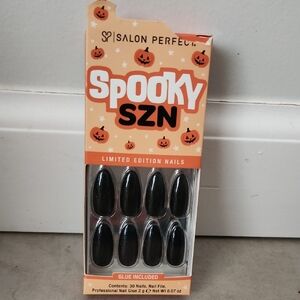 🌸3 For $18🌸 Salon Perfect Black Shimmer Press-On Nails- NWT Damaged Box